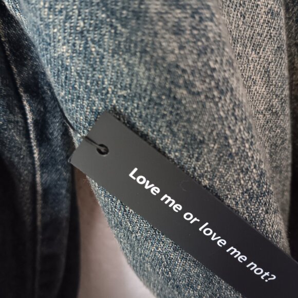 AFRM LONG  DENIM TRENCH COAT 205.00 RETAIL NWT - Picture 8 of 9